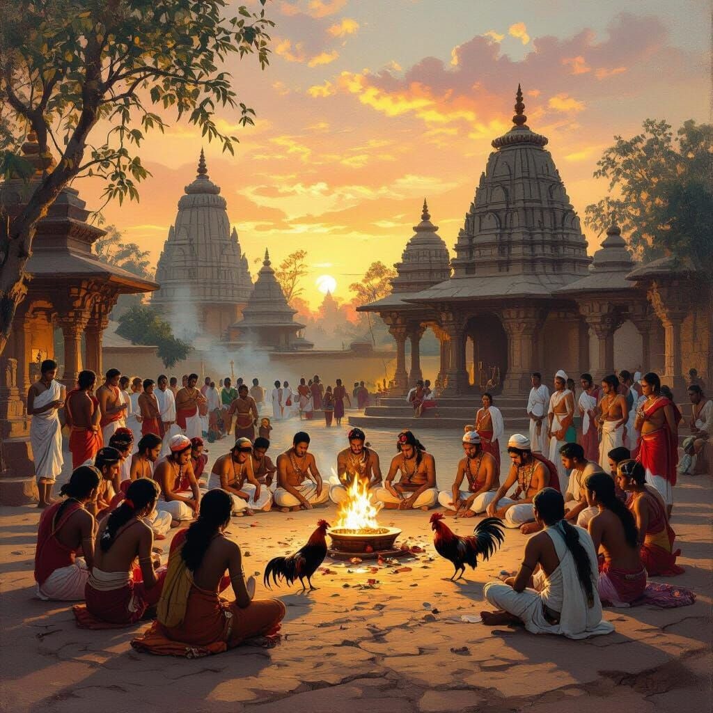 Ancient Indian Cockfighting Rituals
