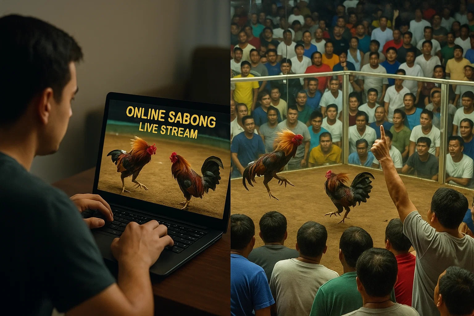 Immersive Entertainment Experience Online Sabong Live Stream vs Traditional Arena Atmosphere