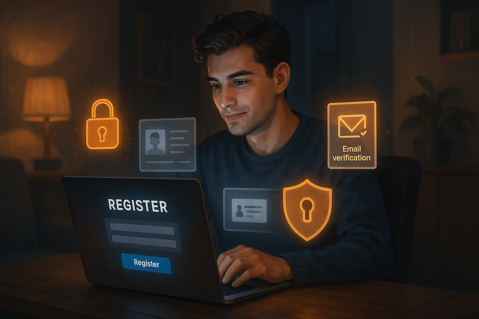Security & safety when registering